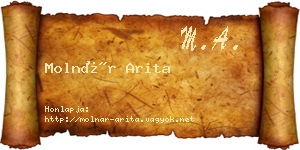 Molnár Arita névjegykártya